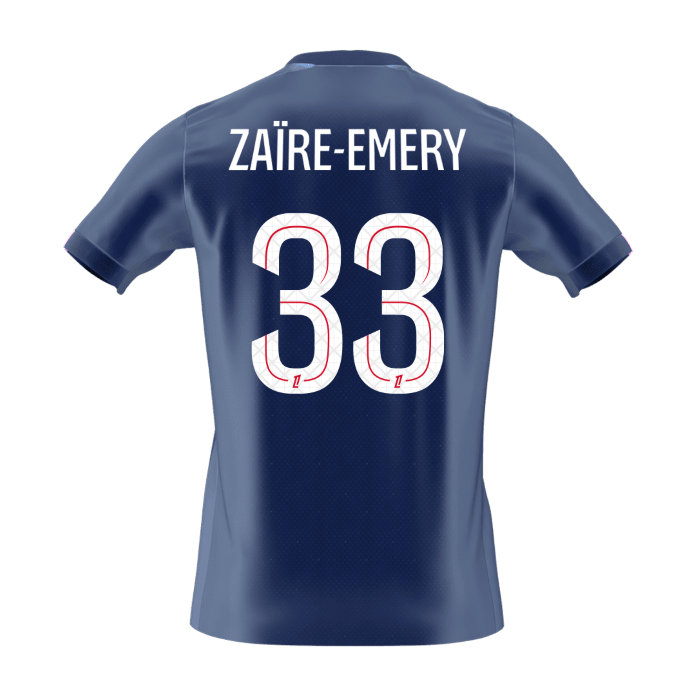 PSG pánsky domáci futbalový dres 2025/26 - ZAïRE EMERY #33 (Prémiová kvalita)