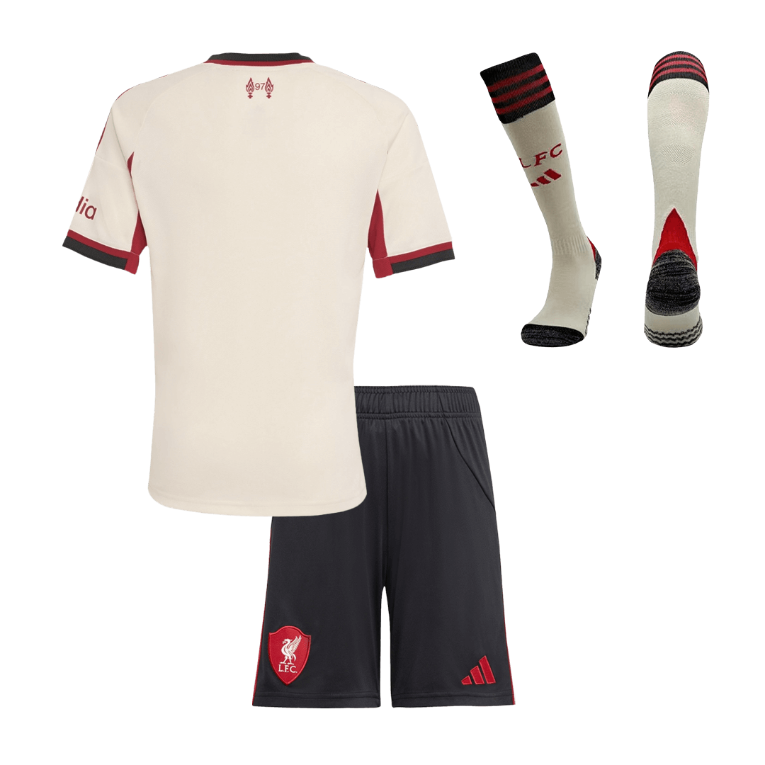 Liverpool detský vonkajší futbalový komplet 2025/26