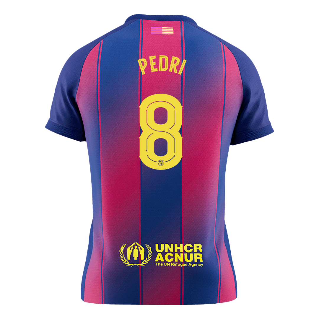 Barcelona pánsky domáci futbalový dres 2025/26 UCL - PEDRI #8 (Prémiová kvalita)
