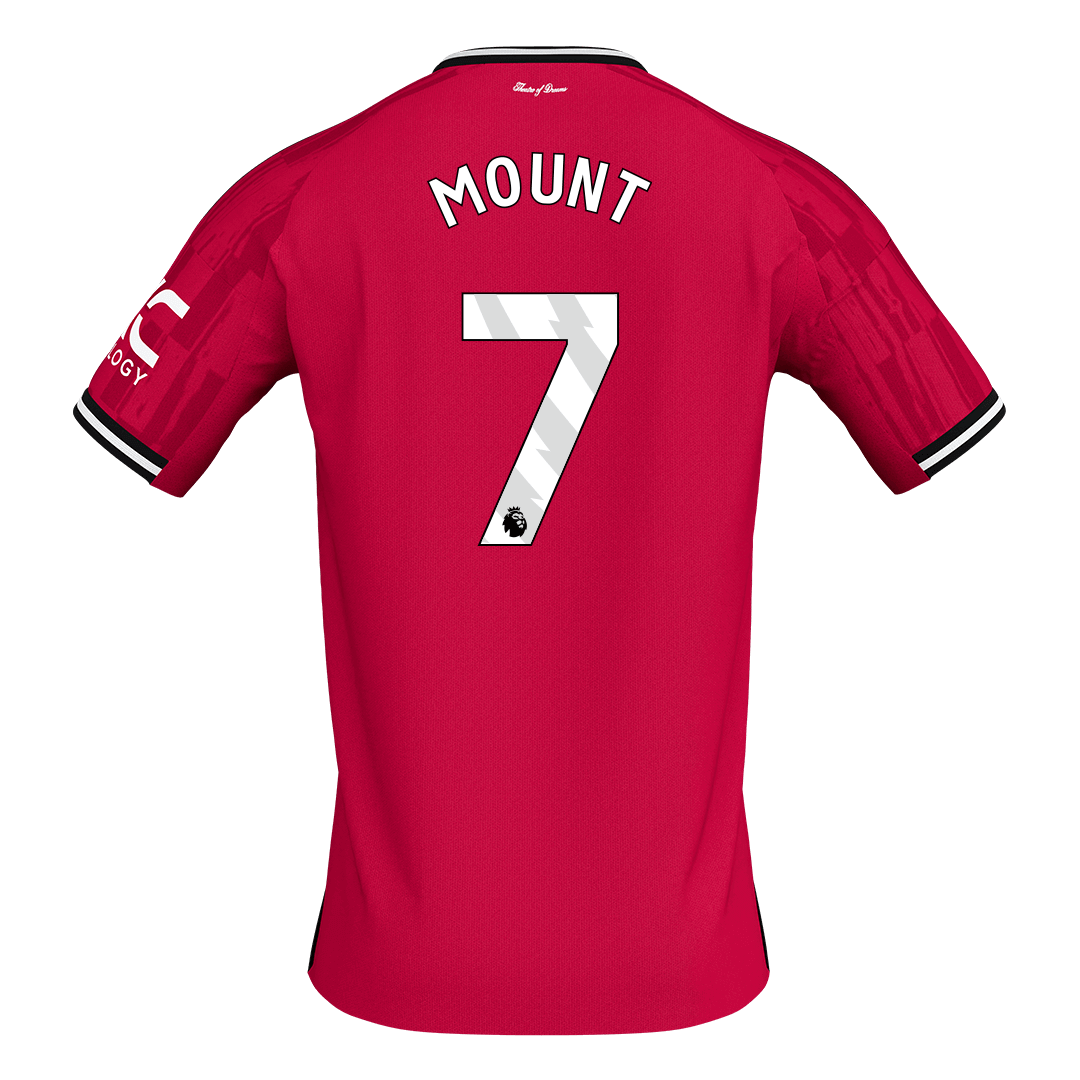 Manchester United pánsky domáci futbalový dres 2025/26 - MOUNT #7 (Prémiová kvalita)