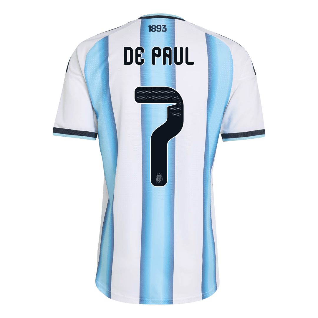 Pánske Futbalový Dres Argentína Domáci MS 2026 Hráčska Verzia - DE PAUL #7