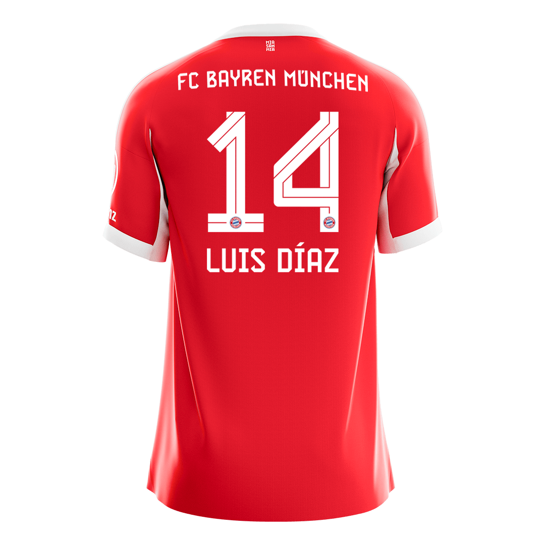 Bayern Mníchov pánsky domáci futbalový dres 2025/26 - LUIS DÍAZ #14 (Prémiová kvalita)