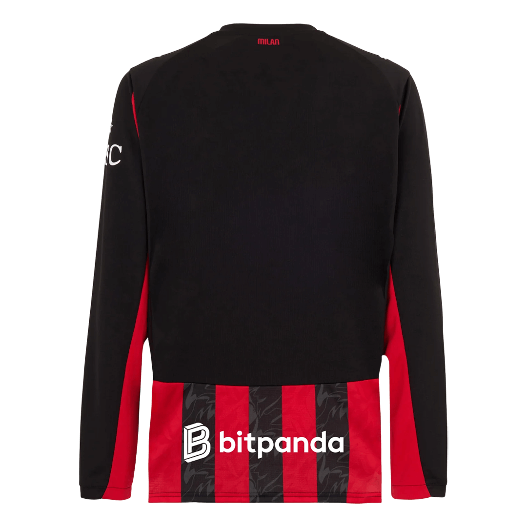 Pánske Futbalový Dres AC Miláno Domáci 2025/26 Dlhý Rukáv