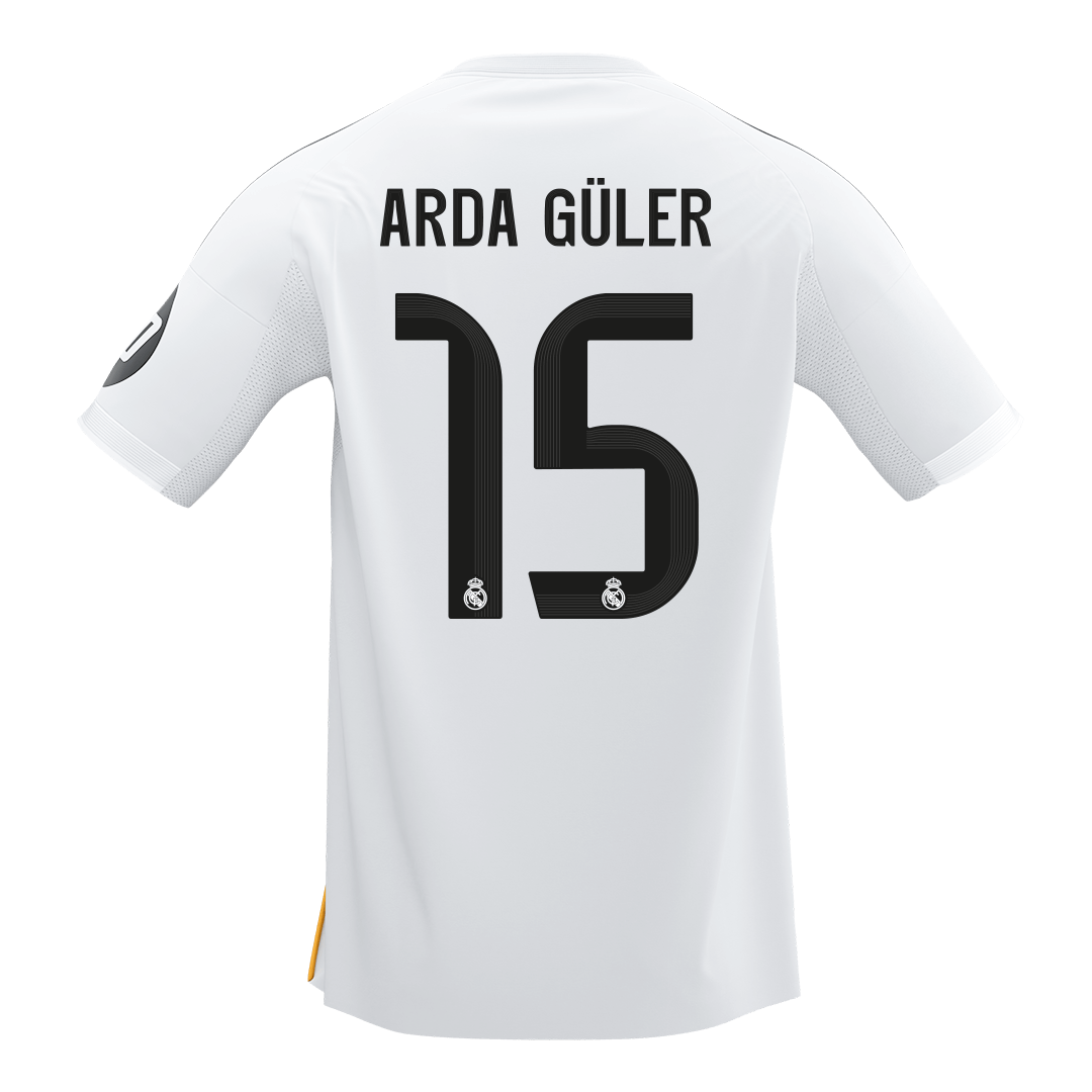 Real Madrid pánsky domáci futbalový dres 2025/26 - ARDA GÜLER #15 (Prémiová kvalita)