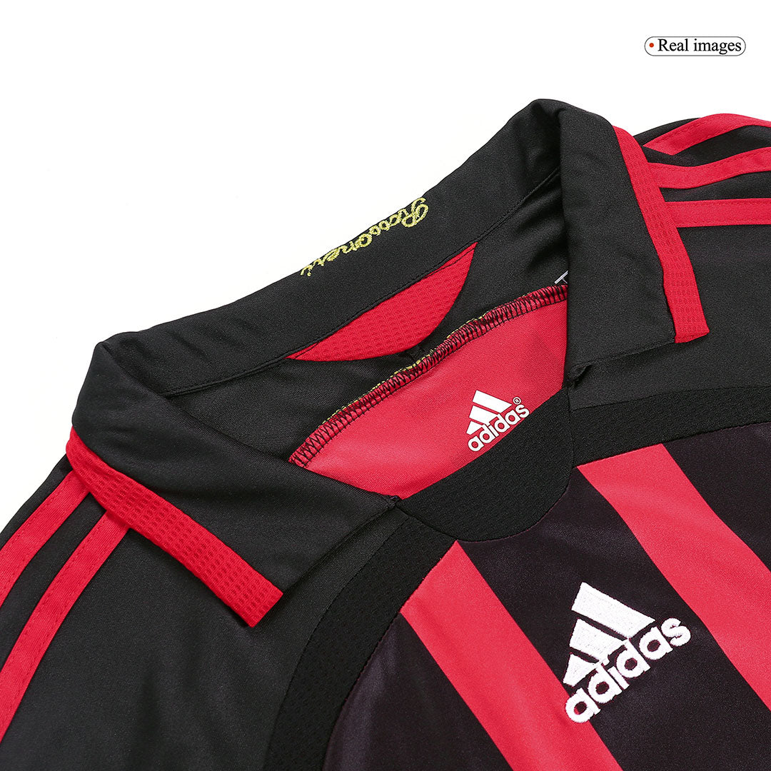 Pánske Retro Futbalový Dres AC Miláno Domáci 2006/07 Dlhý Rukáv - MALDINI #3
