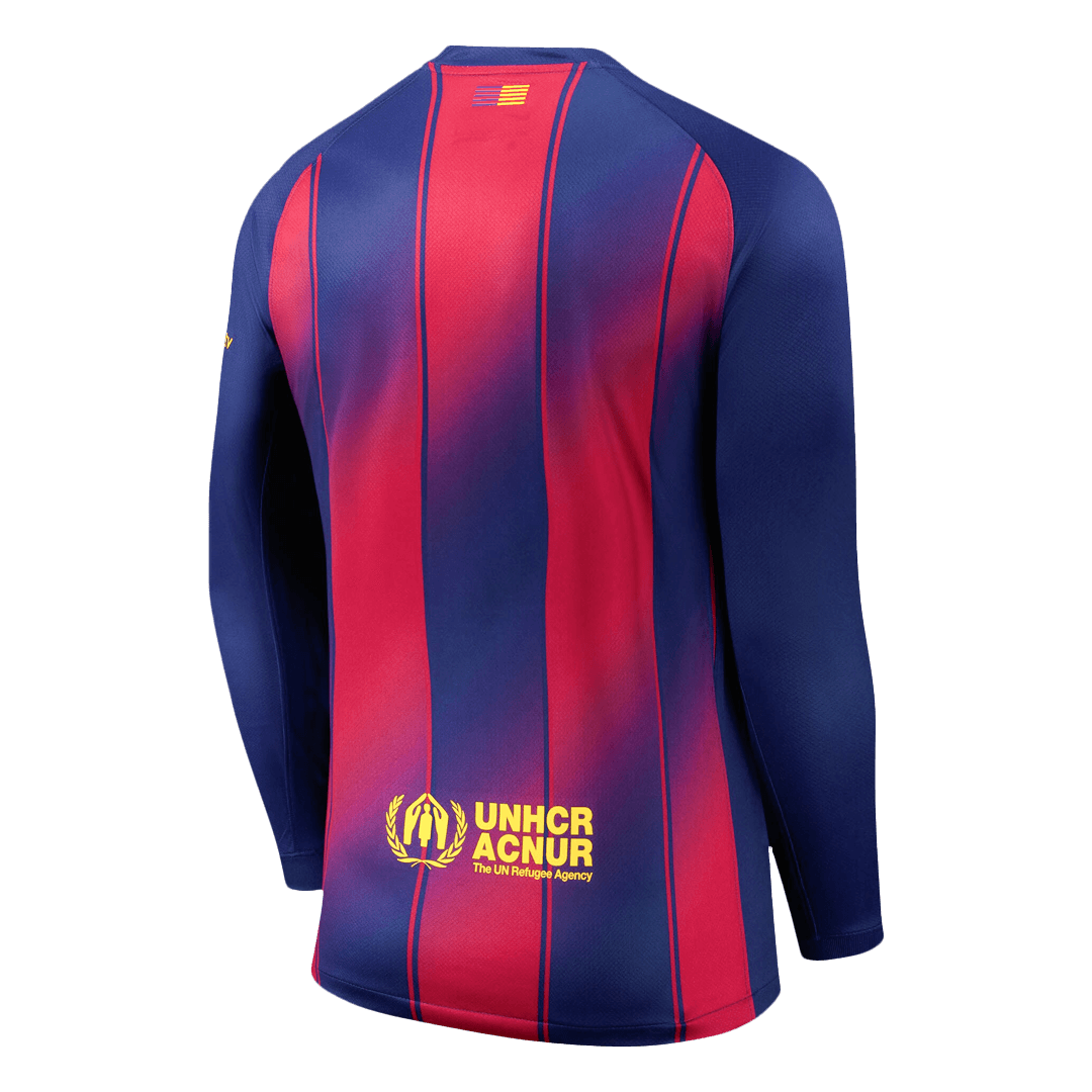 Barcelona pánsky domáci futbalový dres s dlhými rukávmi 2025/26