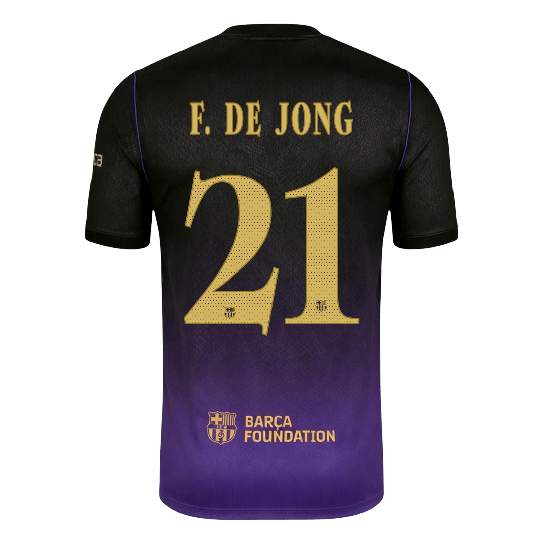 Barcelona pánsky vonkajší futbalový dres 2026/27 – F. DE JONG #21 – UCL