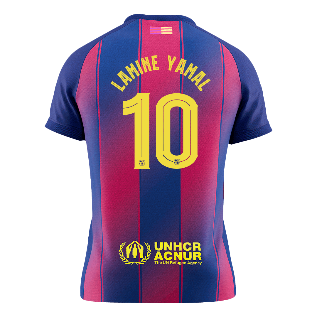 Barcelona pánsky domáci futbalový dres 2025/26 UCL - LAMINE YAMAL #10 (Prémiová kvalita)