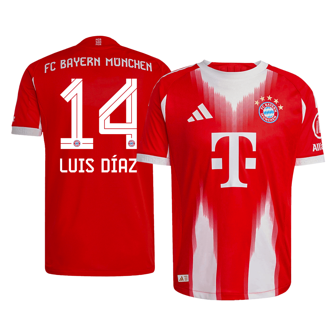 Bayern Mníchov pánsky domáci futbalový dres 2025/26 - LUIS DÍAZ #14 [hráčska verzia]