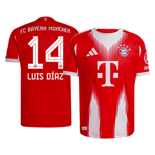 Bayern Mníchov pánsky domáci futbalový dres 2025/26 - LUIS DÍAZ #14 [hráčska verzia]