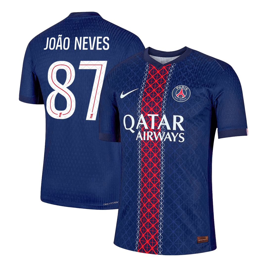 PSG pánsky domáci futbalový dres 2025/26 - JOÃO NEVES #87 [hráčska verzia]