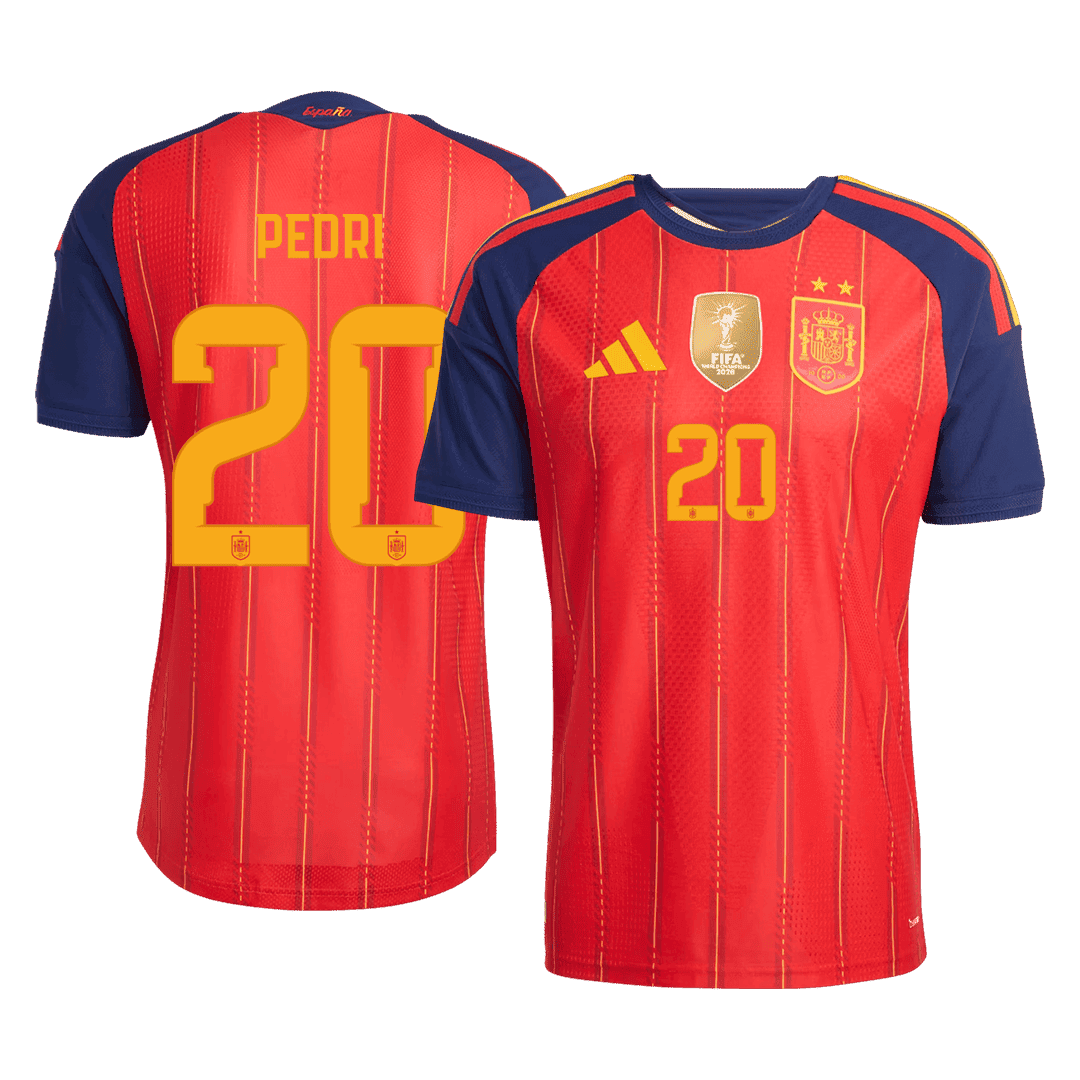 Pánske Futbalový Dres Španielsko Domáci MS 2026 Hráčska Verzia - PEDRI #20