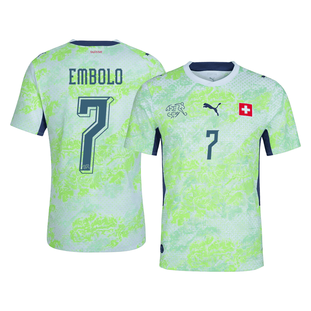 Švajčiarsko pánsky vonkajší futbalový dres MS 2026 - EMBOLO #7 [hráčska verzia]