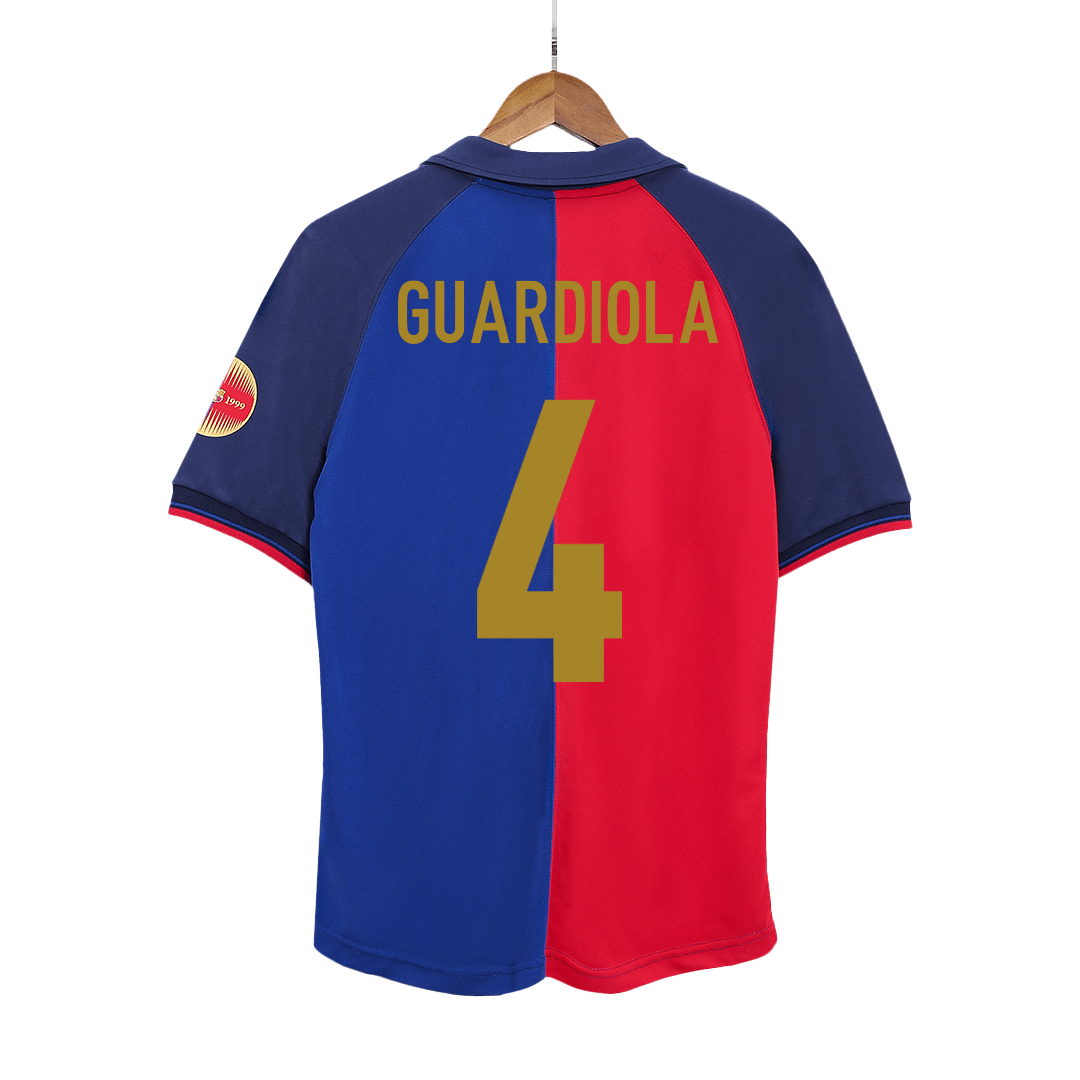 Barcelona pánsky domáci retro futbalový dres 1999/00 - GUARDIOLA #4