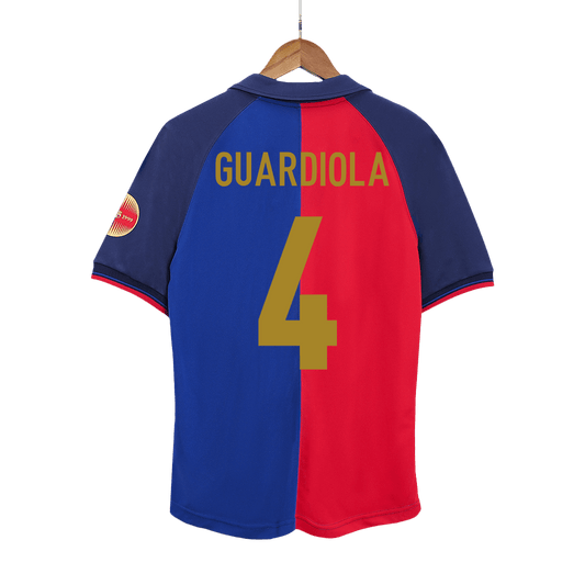 Barcelona pánsky domáci retro futbalový dres 1999/00 - GUARDIOLA #4
