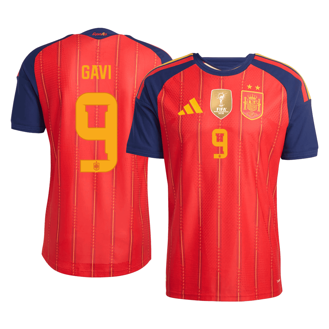 Pánske Futbalový Dres Španielsko Domáci MS 2026 Hráčska Verzia - GAVI #9