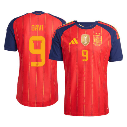 Pánske Futbalový Dres Španielsko Domáci MS 2026 Hráčska Verzia - GAVI #9