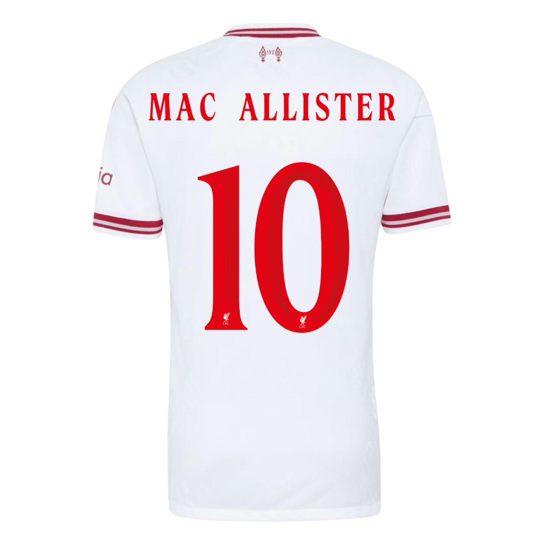 Liverpool pánsky Vonkajší futbalový dres 2026/27 – MAC ALLISTER #10 – UCL [hráčska verzia]