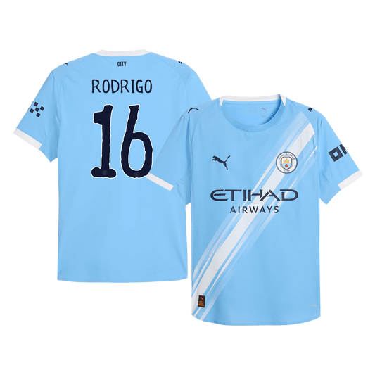 Manchester City pánsky domáci futbalový dres MS 2025/26 - RODRIGO #16 [hráčska verzia]