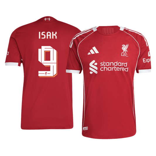 Liverpool pánsky domáci futbalový dres 2025/26 UCL - ISAK #9 [hráčska verzia]