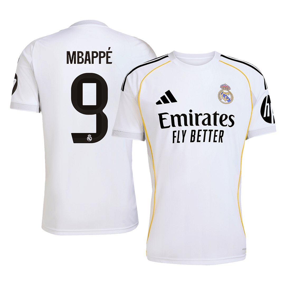 Real Madrid pánsky domáci futbalový dres 2025/26 - MBAPPÉ #9 (Prémiová kvalita)