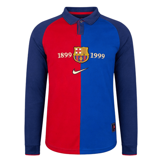 Barcelona Special pánsky retro futbalový dres s dlhými rukávmi 1999/00