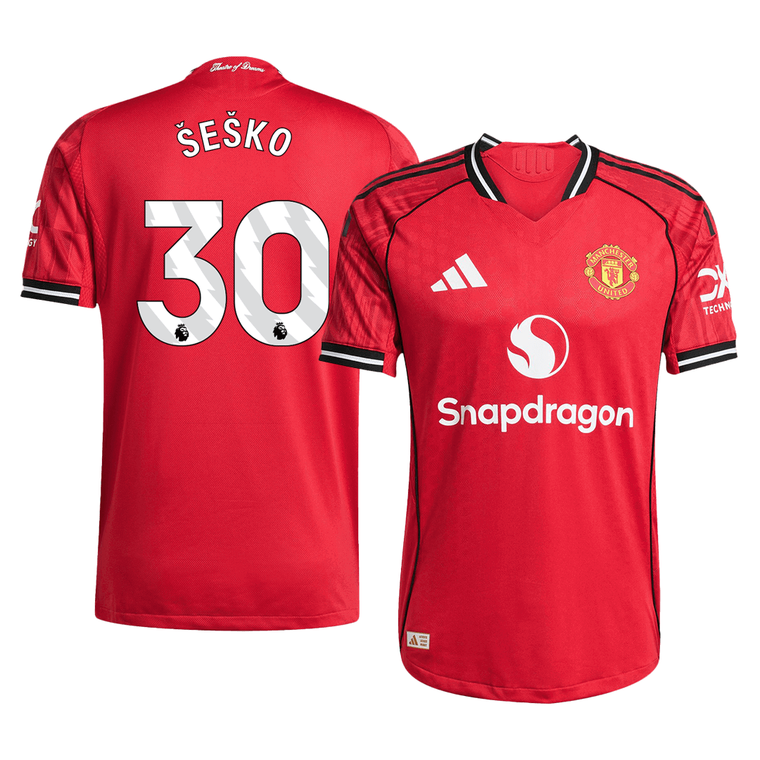Manchester United pánsky domáci futbalový dres 2025/26 - ŠEŠKO #30 [hráčska verzia]