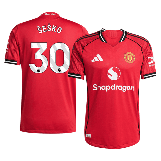 Manchester United pánsky domáci futbalový dres 2025/26 - ŠEŠKO #30 [hráčska verzia]