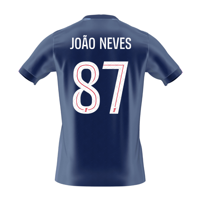 PSG pánsky domáci futbalový dres 2025/26 - JOÃO NEVES #87 (Prémiová kvalita)