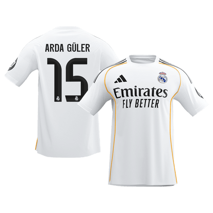 Real Madrid pánsky domáci futbalový dres 2025/26 - ARDA GÜLER #15 (Prémiová kvalita)