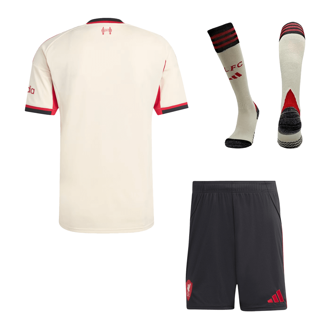 Liverpool pánsky vonkajší futbalový komplet 2025/26