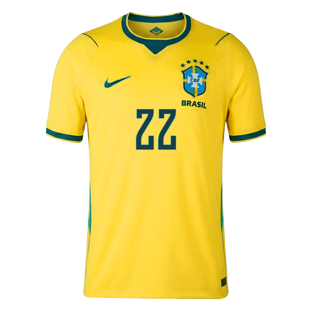 Pánske Futbalový Dres Brazília Domáci MS 2026 - JOÃO PEDRO #22