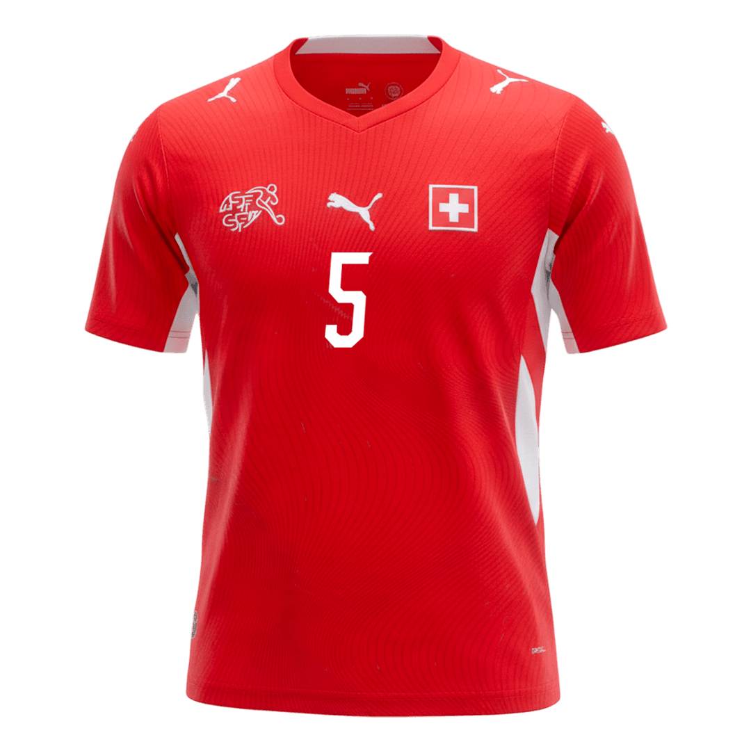 Švajčiarsko pánsky domáci futbalový dres MS 2026 - AKANJI #5
