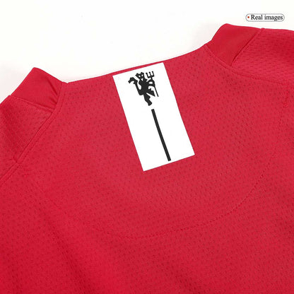 Manchester United pánsky domáci retro futbalový dres s dlhými rukávmi 2007/08