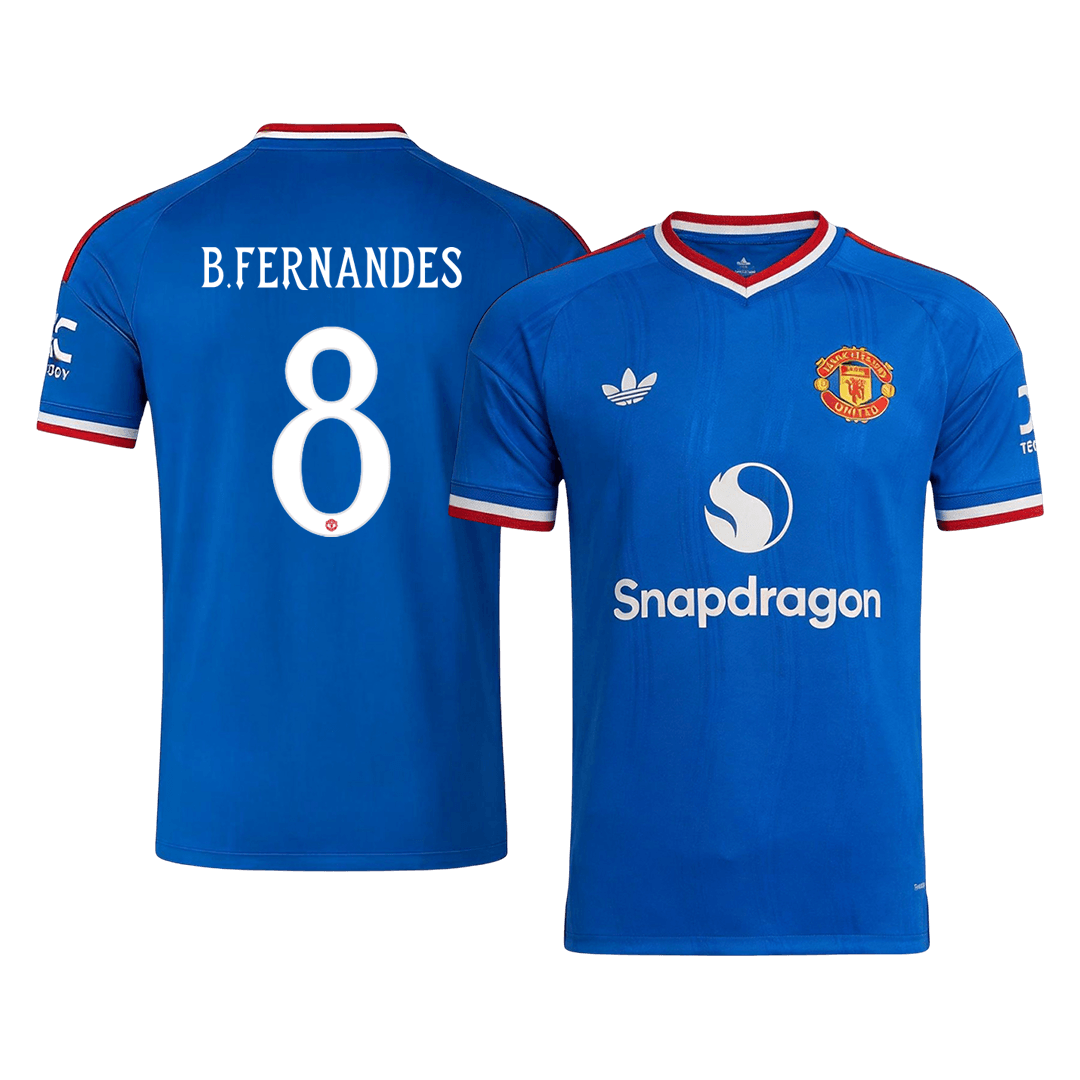 Manchester United pánsky Vonkajší futbalový dres 2026/27 – B. FERNANDES #8 – UCL