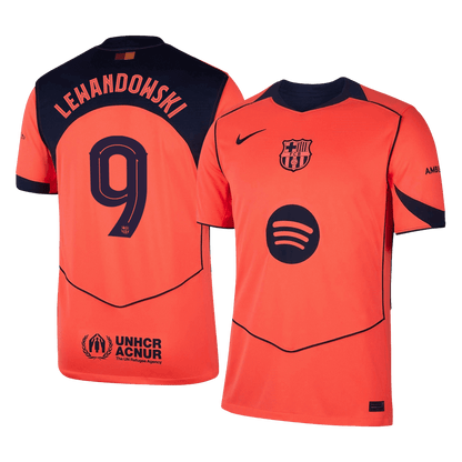 Barcelona pánsky tretí futbalový dres 2025/26 UCL - LEWANDOWSKI #9