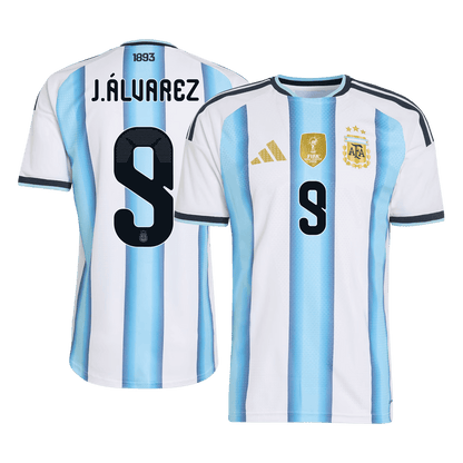 Argentína pánsky domáci futbalový dres MS 2026 - J.ÁLVAREZ #9 [hráčska verzia]