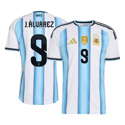 Argentína pánsky domáci futbalový dres MS 2026 - J.ÁLVAREZ #9 [hráčska verzia]