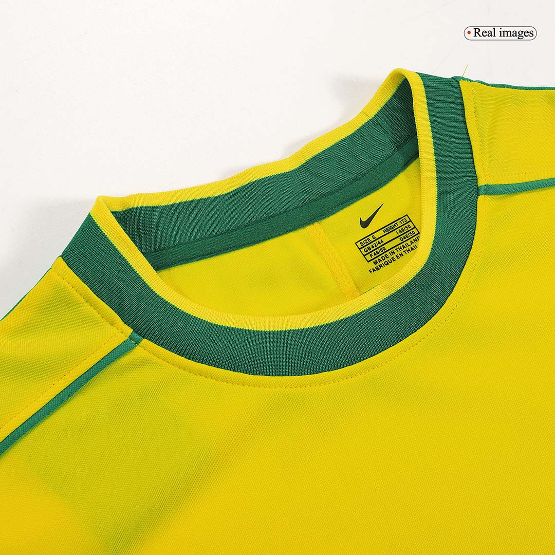 Brazília pánsky domáci retro futbalový dres MS 1998 - RONALDO #9