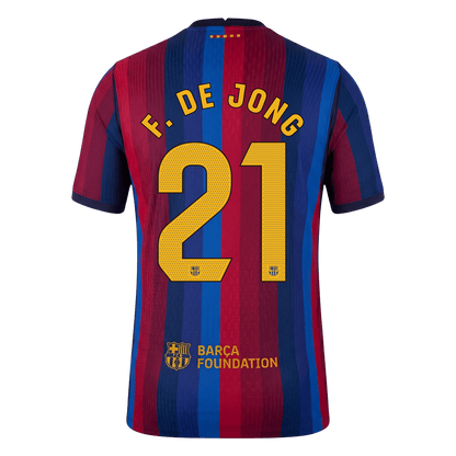 Barcelona pánsky domáci futbalový dres 2026/27 – F. DE JONG #21 [hráčska verzia]