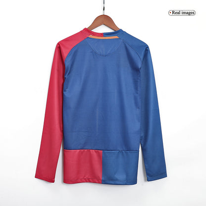 Barcelona pánsky domáci retro futbalový dres s dlhými rukávmi 2008/09 UCL Final
