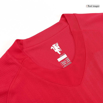 Manchester United pánsky domáci retro futbalový dres s dlhými rukávmi 2007/08 - SCHOLES #18