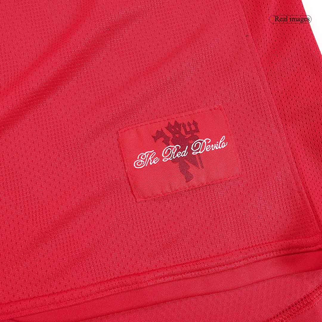 Manchester United pánsky domáci retro futbalový dres s dlhými rukávmi 2007/08 - SCHOLES #18