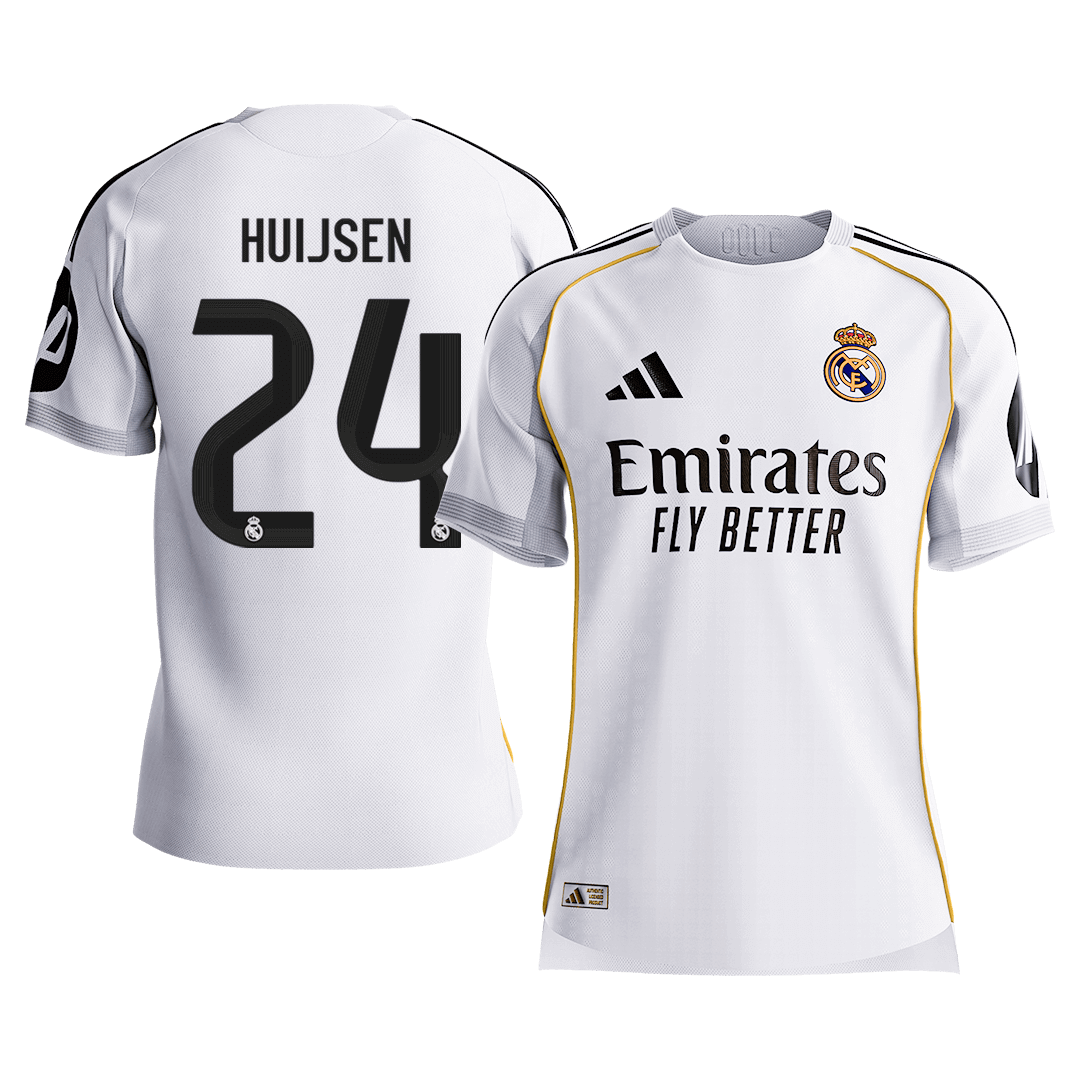 Real Madrid pánsky domáci futbalový dres 2025/26 - HUIJSEN #24 [hráčska verzia] (Prémiová kvalita)
