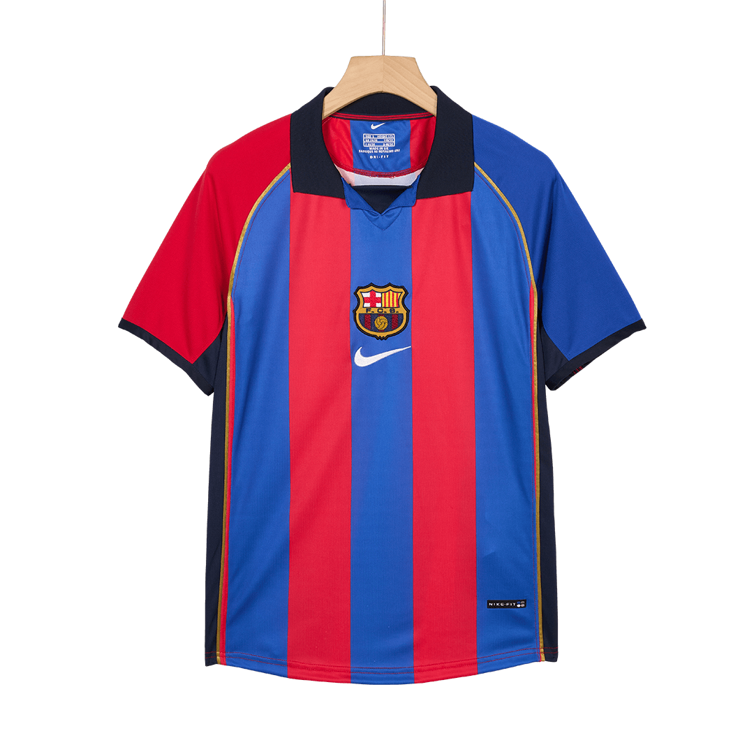Barcelona pánsky domáci retro futbalový dres 2001/02 - XAVI #6