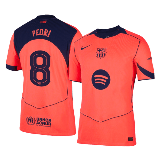 Barcelona pánsky tretí futbalový dres 2025/26 UCL - PEDRI #8 [hráčska verzia]