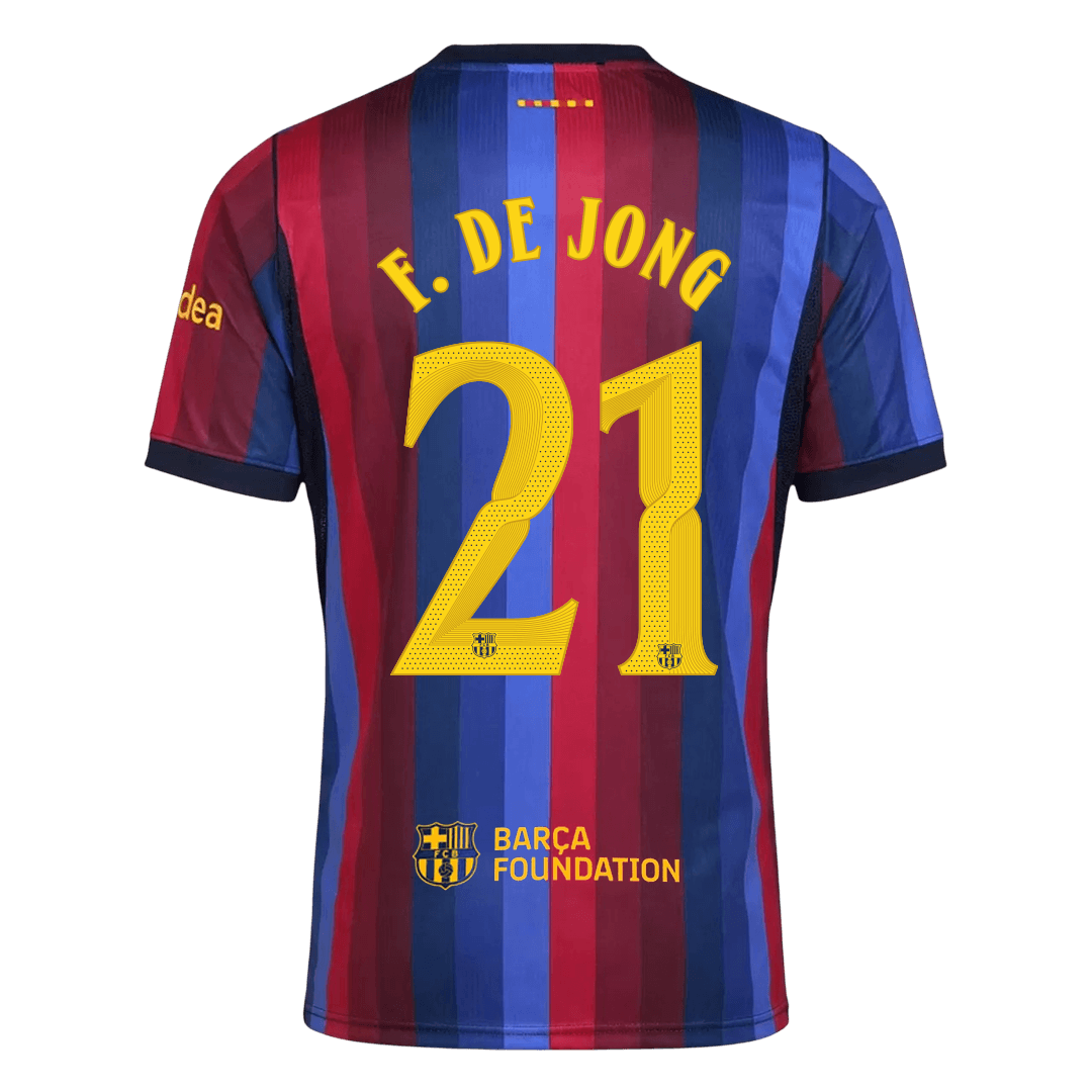 Barcelona pánsky domáci futbalový dres 2026/27 – F. DE JONG #21 – UCL