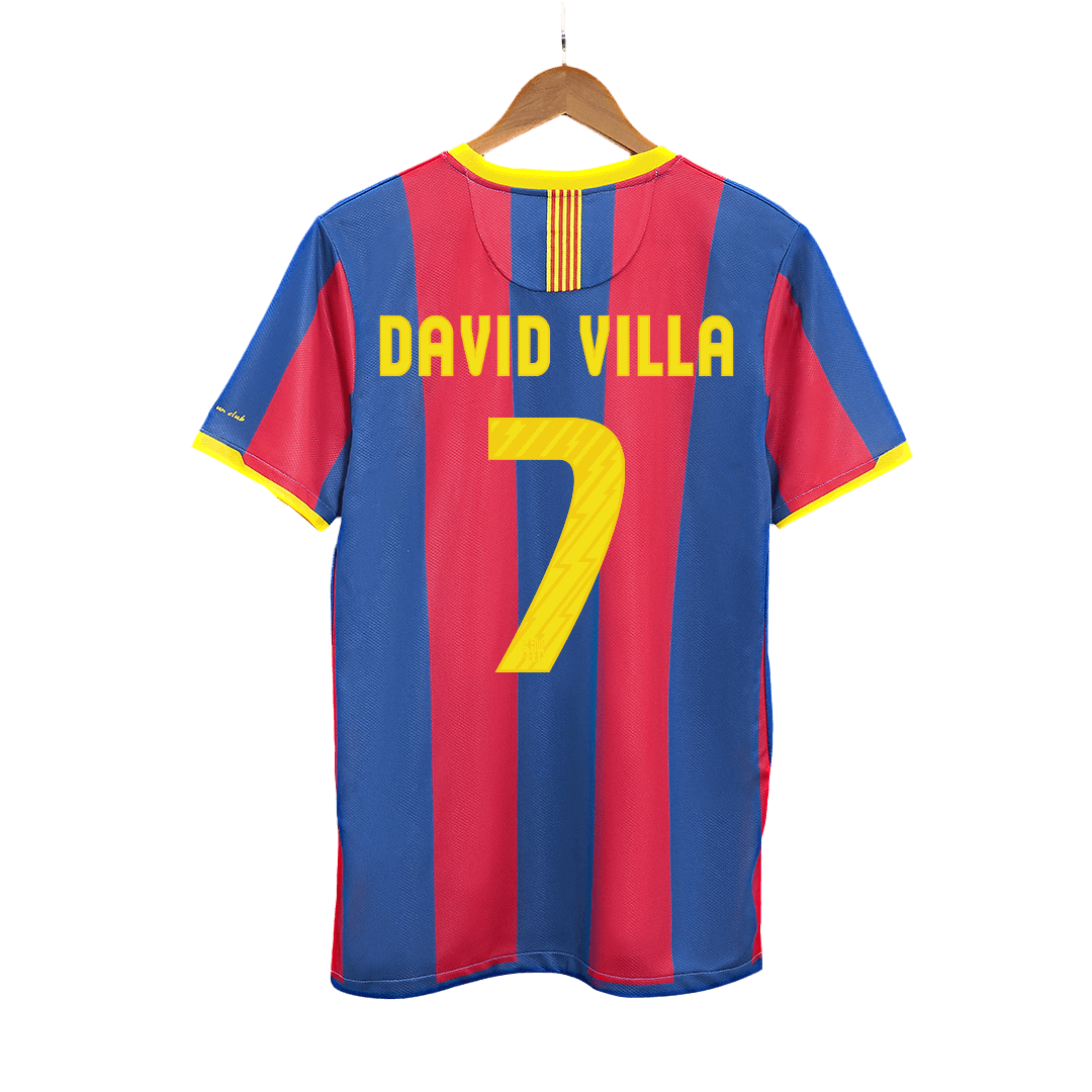 Barcelona pánsky domáci retro futbalový dres 2010/11 - DAVID VILLA #7