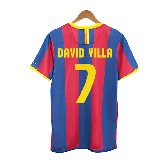 Barcelona pánsky domáci retro futbalový dres 2010/11 - DAVID VILLA #7