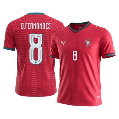 Portugalsko pánsky domáci futbalový dres MS 2026 - B.FERNANDES #8 (Prémiová kvalita)